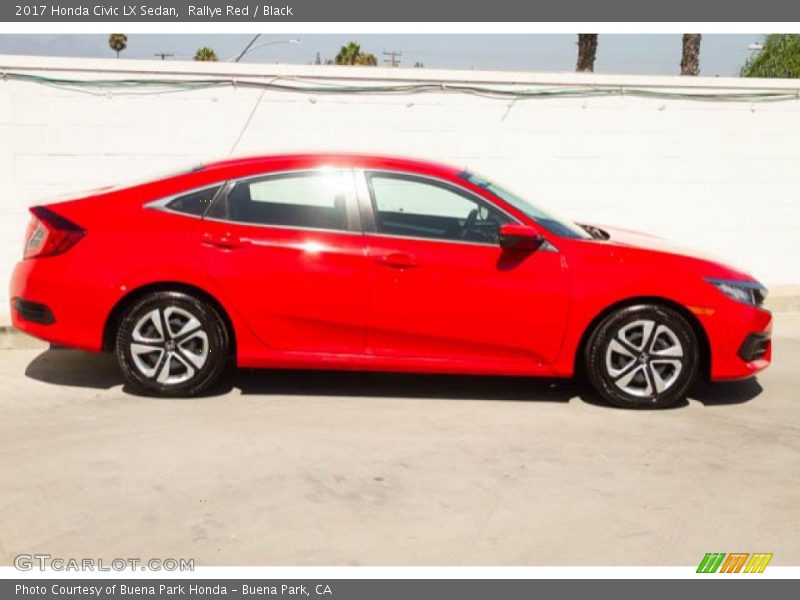 Rallye Red / Black 2017 Honda Civic LX Sedan