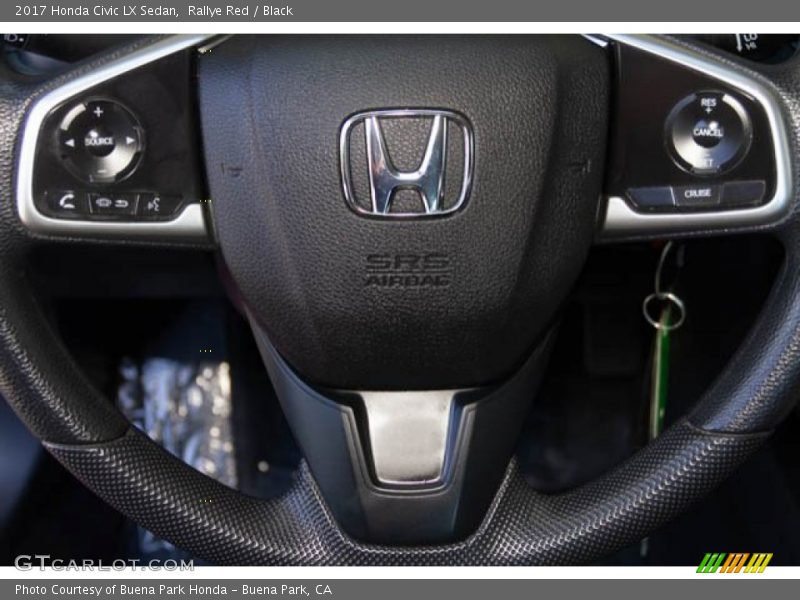 Rallye Red / Black 2017 Honda Civic LX Sedan