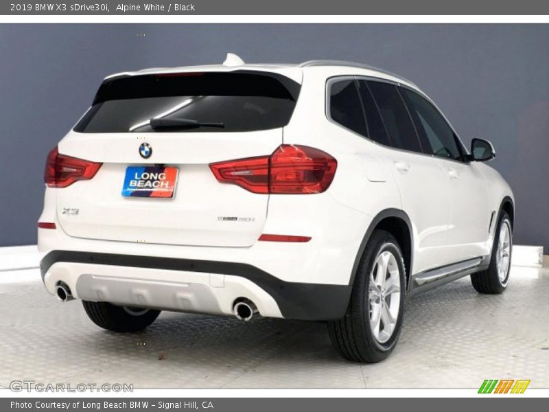 Alpine White / Black 2019 BMW X3 sDrive30i
