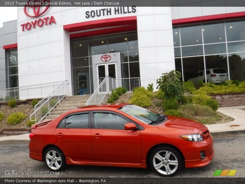 Hot Lava / Dark Charcoal 2013 Toyota Corolla S Special Edition
