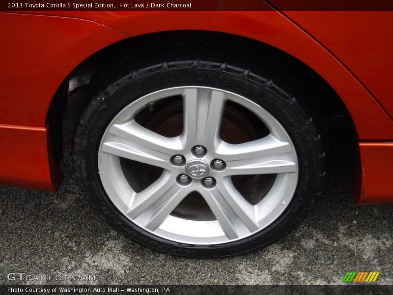 Hot Lava / Dark Charcoal 2013 Toyota Corolla S Special Edition