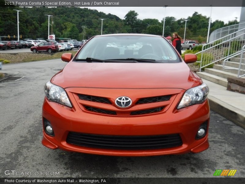 Hot Lava / Dark Charcoal 2013 Toyota Corolla S Special Edition