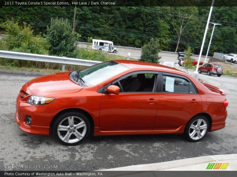 Hot Lava / Dark Charcoal 2013 Toyota Corolla S Special Edition