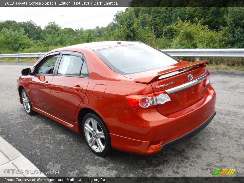 Hot Lava / Dark Charcoal 2013 Toyota Corolla S Special Edition