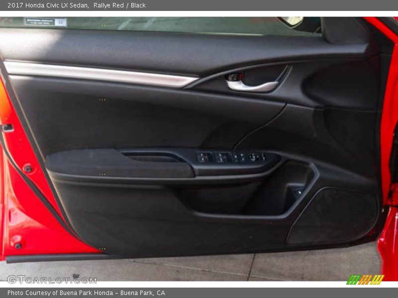 Rallye Red / Black 2017 Honda Civic LX Sedan