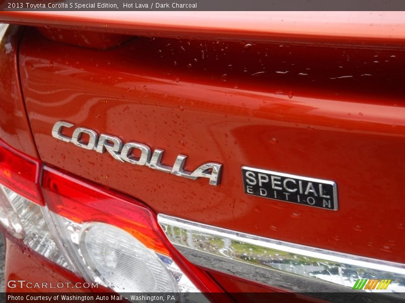 Hot Lava / Dark Charcoal 2013 Toyota Corolla S Special Edition