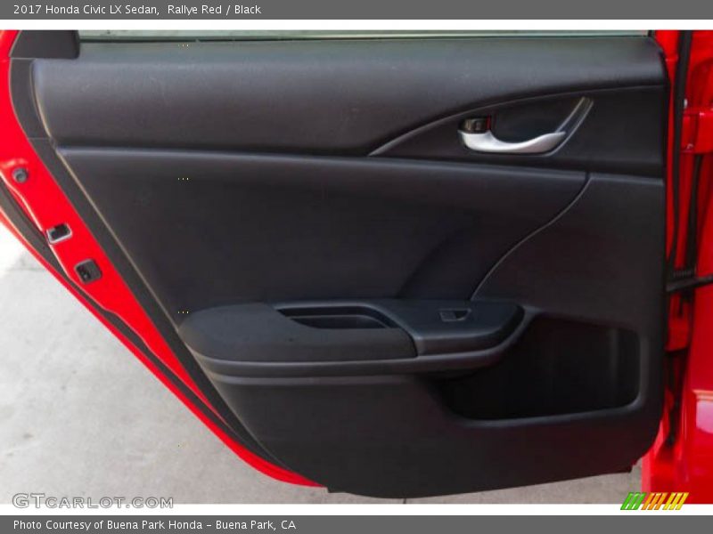 Rallye Red / Black 2017 Honda Civic LX Sedan