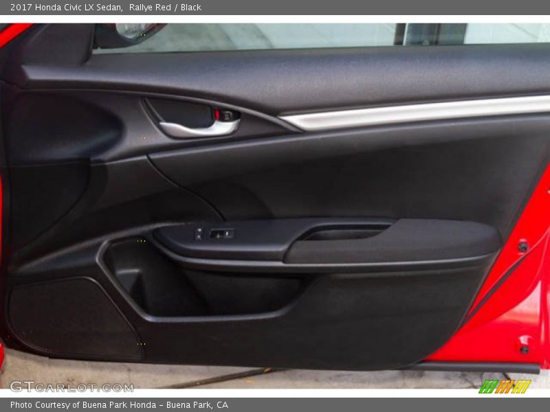 Rallye Red / Black 2017 Honda Civic LX Sedan
