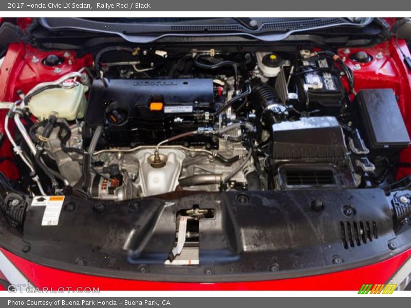 Rallye Red / Black 2017 Honda Civic LX Sedan