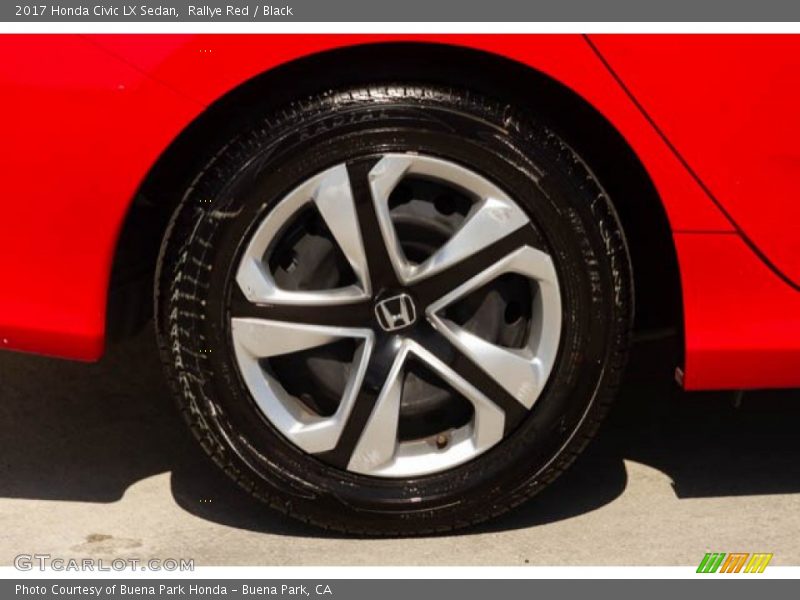 Rallye Red / Black 2017 Honda Civic LX Sedan