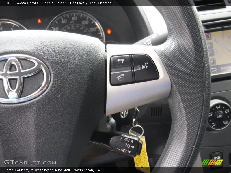 Hot Lava / Dark Charcoal 2013 Toyota Corolla S Special Edition