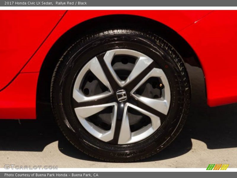 Rallye Red / Black 2017 Honda Civic LX Sedan