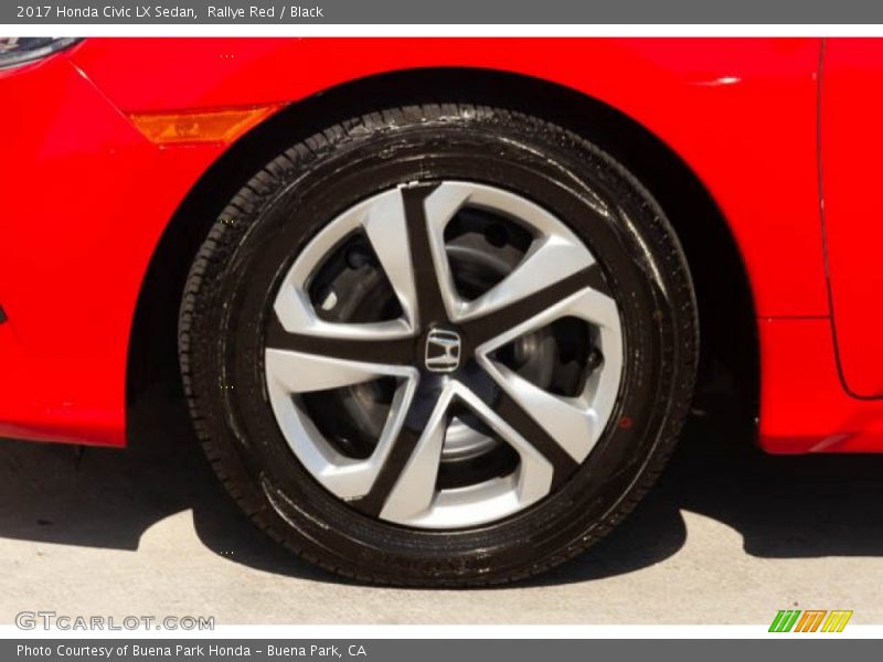 Rallye Red / Black 2017 Honda Civic LX Sedan