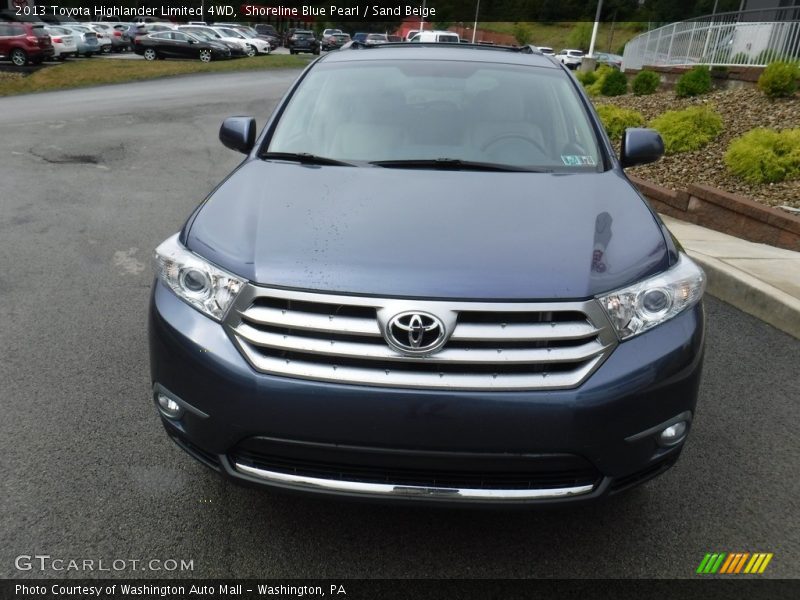 Shoreline Blue Pearl / Sand Beige 2013 Toyota Highlander Limited 4WD