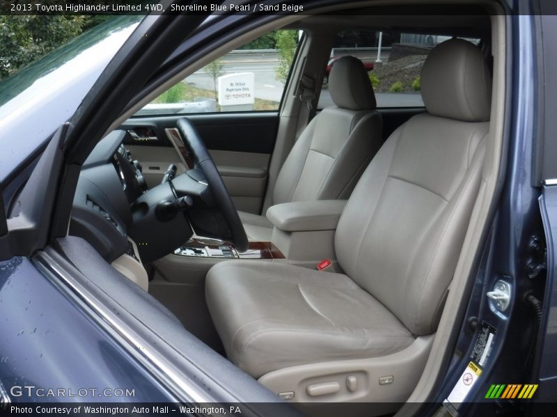 Shoreline Blue Pearl / Sand Beige 2013 Toyota Highlander Limited 4WD