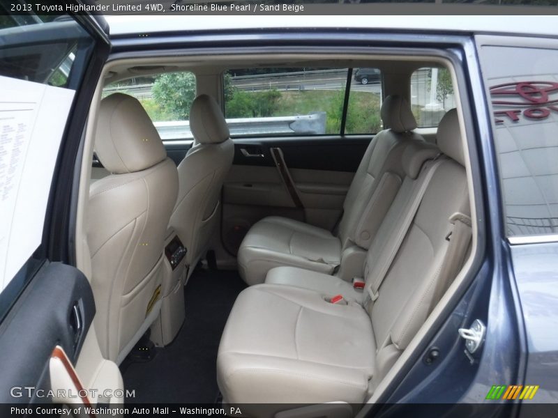 Shoreline Blue Pearl / Sand Beige 2013 Toyota Highlander Limited 4WD