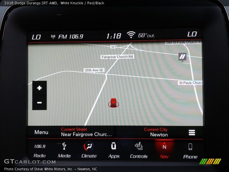 White Knuckle / Red/Black 2018 Dodge Durango SRT AWD