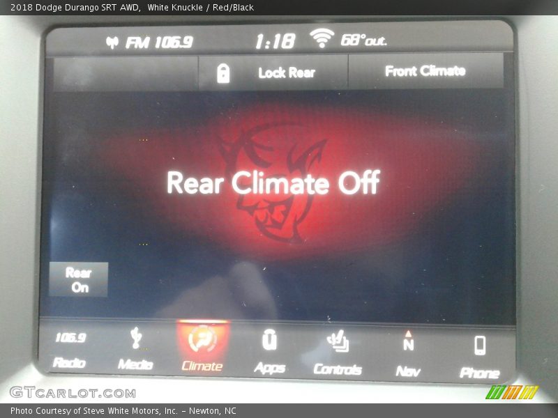 White Knuckle / Red/Black 2018 Dodge Durango SRT AWD