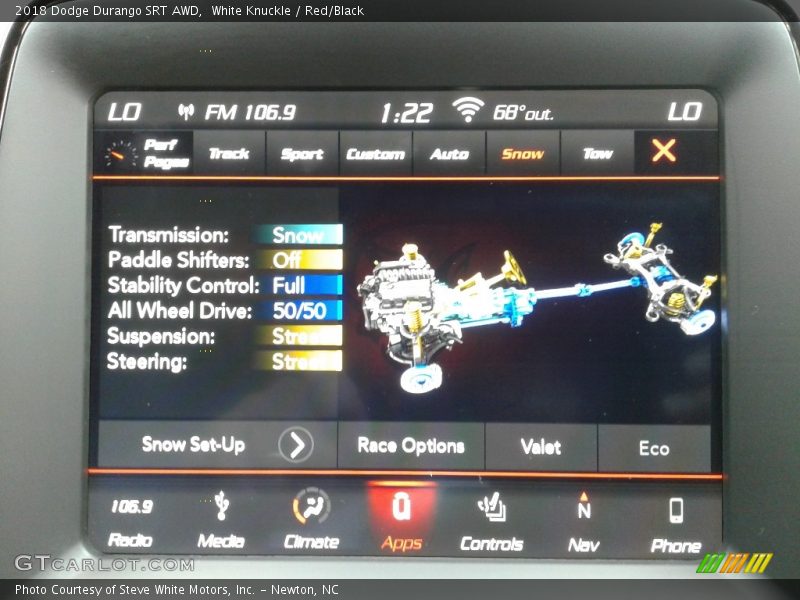 White Knuckle / Red/Black 2018 Dodge Durango SRT AWD