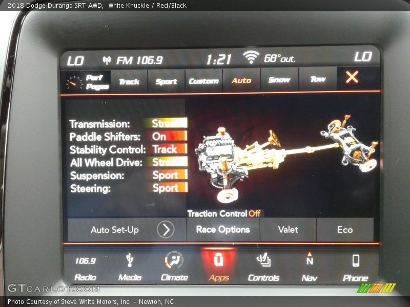 White Knuckle / Red/Black 2018 Dodge Durango SRT AWD