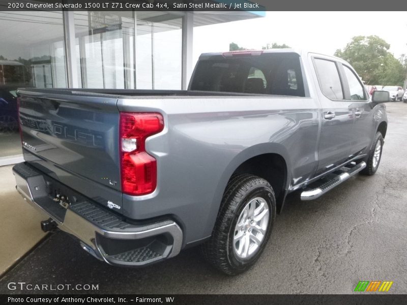 Satin Steel Metallic / Jet Black 2020 Chevrolet Silverado 1500 LT Z71 Crew Cab 4x4
