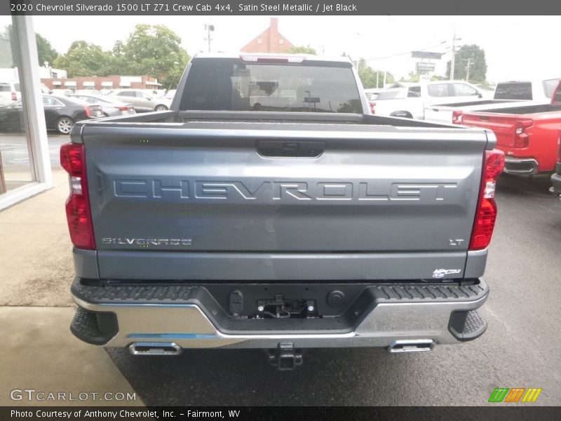 Satin Steel Metallic / Jet Black 2020 Chevrolet Silverado 1500 LT Z71 Crew Cab 4x4