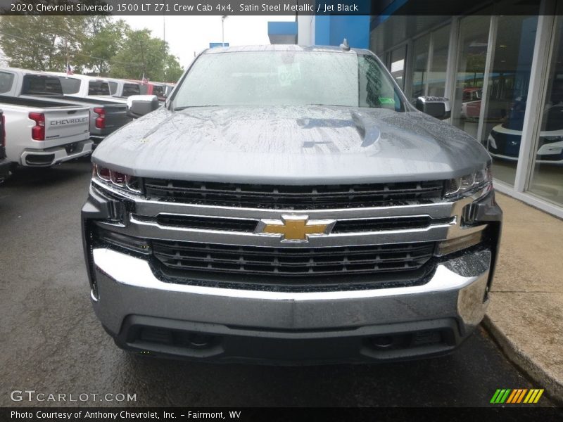 Satin Steel Metallic / Jet Black 2020 Chevrolet Silverado 1500 LT Z71 Crew Cab 4x4