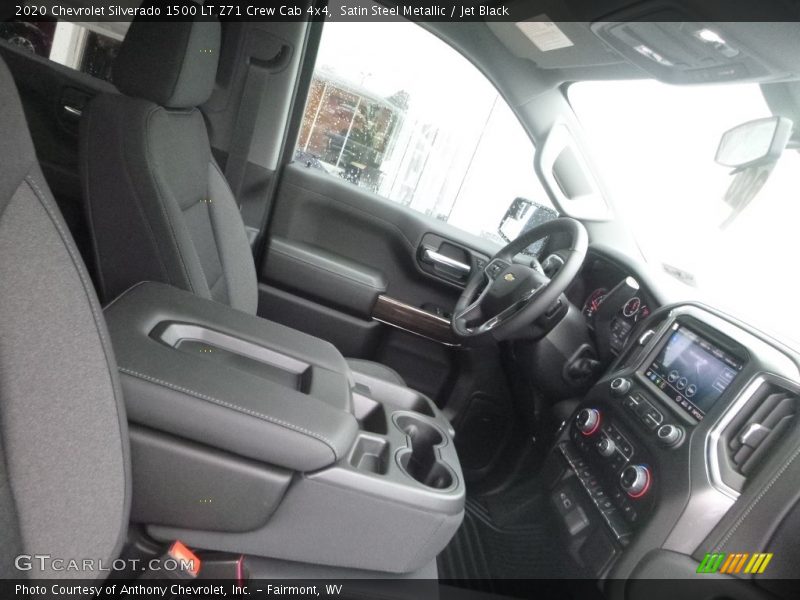Satin Steel Metallic / Jet Black 2020 Chevrolet Silverado 1500 LT Z71 Crew Cab 4x4