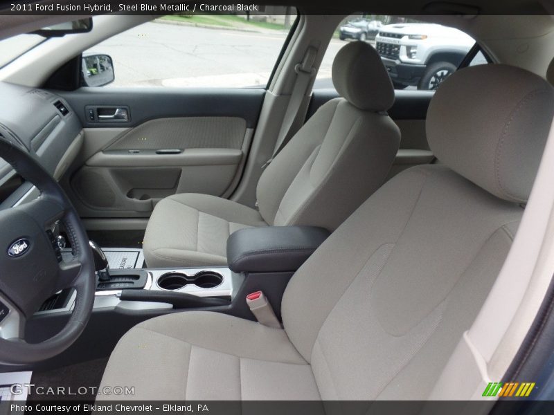 Steel Blue Metallic / Charcoal Black 2011 Ford Fusion Hybrid