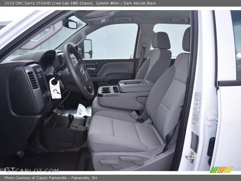 Summit White / Dark Ash/Jet Black 2019 GMC Sierra 3500HD Crew Cab 4WD Chassis