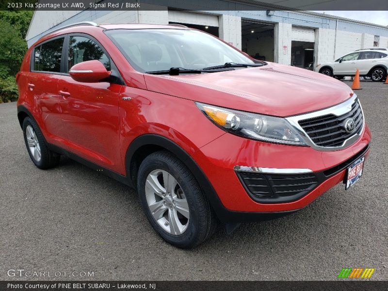 Signal Red / Black 2013 Kia Sportage LX AWD