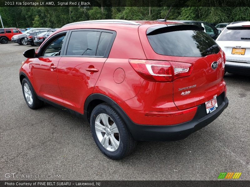 Signal Red / Black 2013 Kia Sportage LX AWD