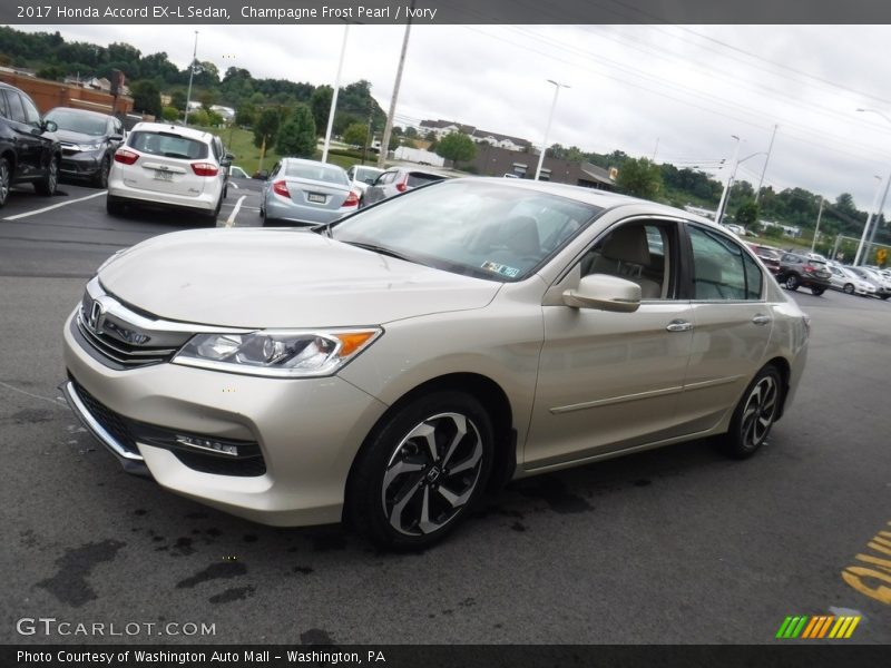 Champagne Frost Pearl / Ivory 2017 Honda Accord EX-L Sedan