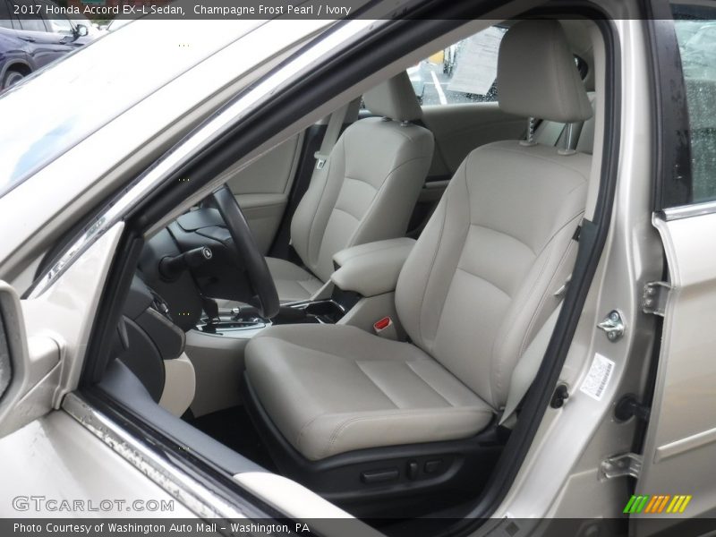 Champagne Frost Pearl / Ivory 2017 Honda Accord EX-L Sedan