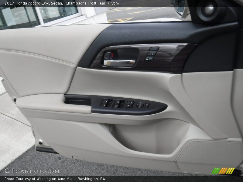 Champagne Frost Pearl / Ivory 2017 Honda Accord EX-L Sedan