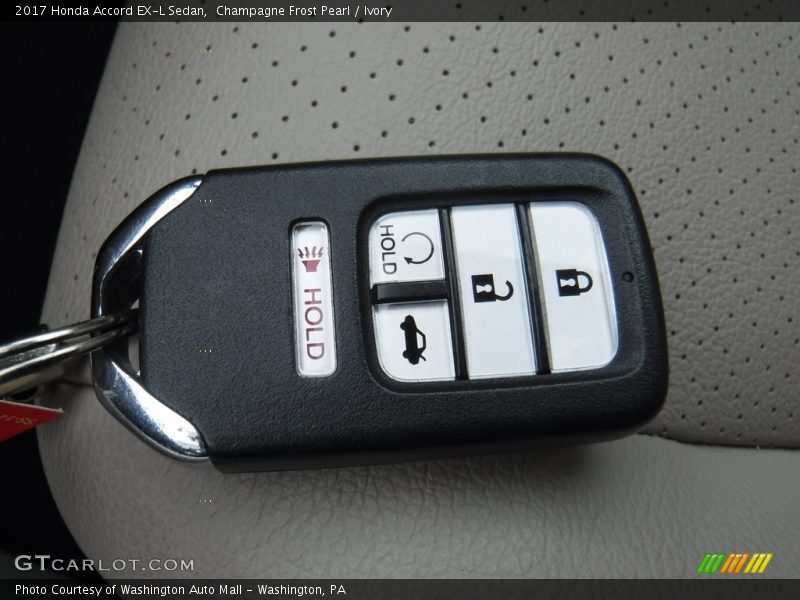 Champagne Frost Pearl / Ivory 2017 Honda Accord EX-L Sedan