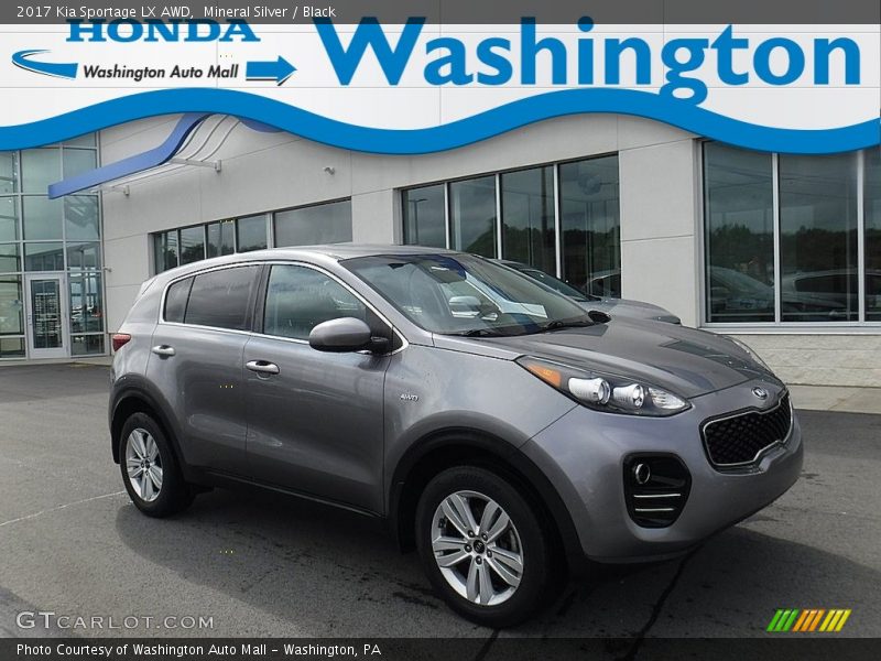 Mineral Silver / Black 2017 Kia Sportage LX AWD