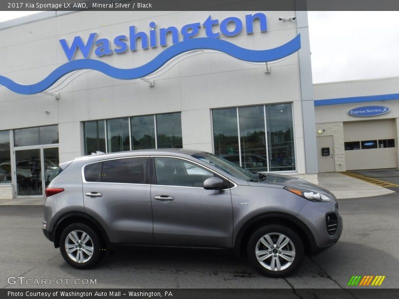 Mineral Silver / Black 2017 Kia Sportage LX AWD