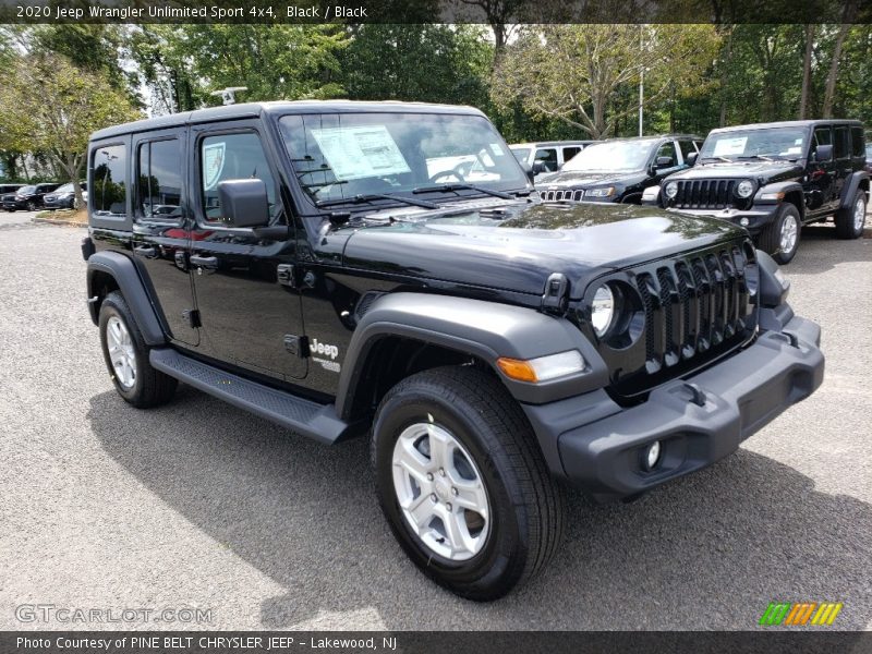 Black / Black 2020 Jeep Wrangler Unlimited Sport 4x4