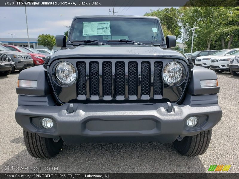 Black / Black 2020 Jeep Wrangler Unlimited Sport 4x4