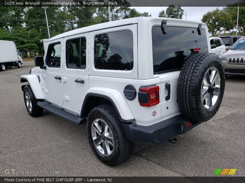 Bright White / Black 2020 Jeep Wrangler Unlimited Sahara 4x4