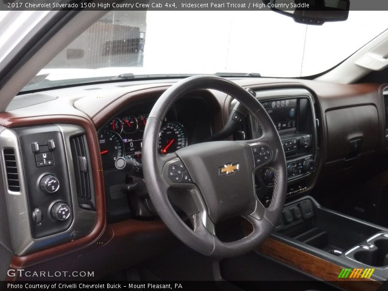 Iridescent Pearl Tricoat / High Country Saddle 2017 Chevrolet Silverado 1500 High Country Crew Cab 4x4