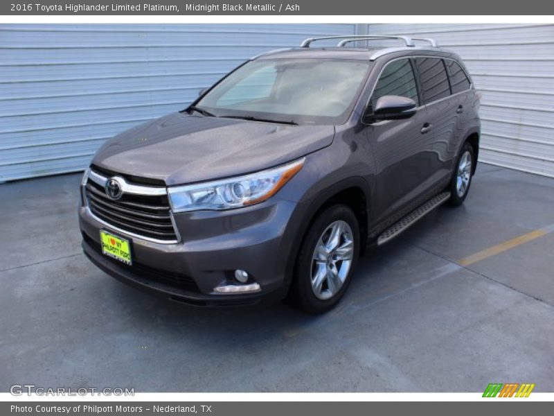 Midnight Black Metallic / Ash 2016 Toyota Highlander Limited Platinum