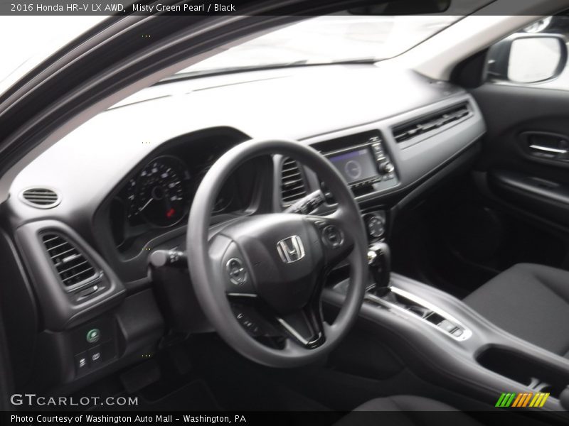 Misty Green Pearl / Black 2016 Honda HR-V LX AWD