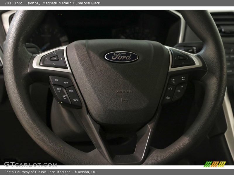 Magnetic Metallic / Charcoal Black 2015 Ford Fusion SE