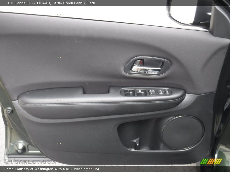 Misty Green Pearl / Black 2016 Honda HR-V LX AWD