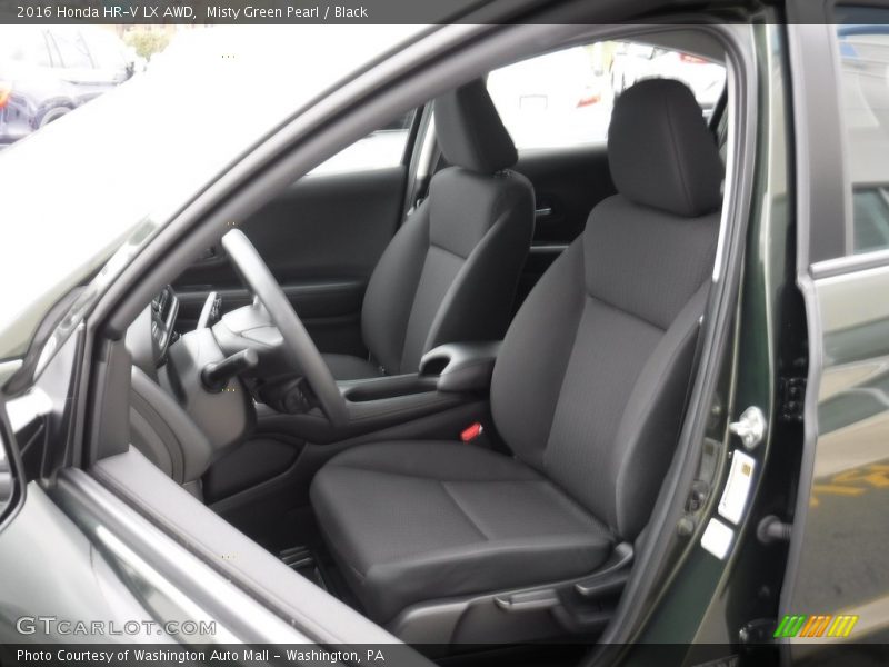 Misty Green Pearl / Black 2016 Honda HR-V LX AWD