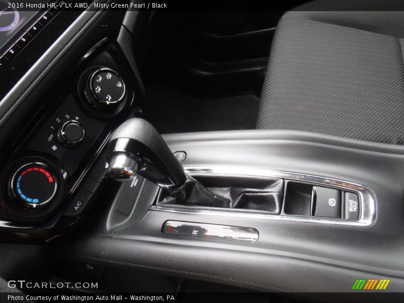 Misty Green Pearl / Black 2016 Honda HR-V LX AWD