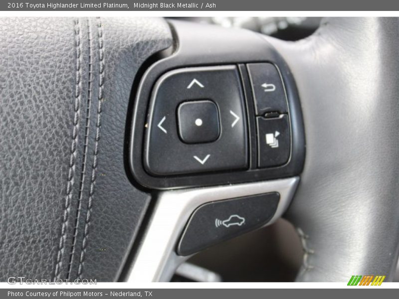 Midnight Black Metallic / Ash 2016 Toyota Highlander Limited Platinum