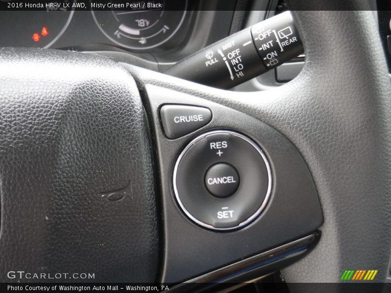 Misty Green Pearl / Black 2016 Honda HR-V LX AWD